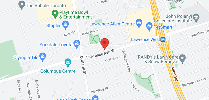 map of #14 -760 LAWRENCE AVE W